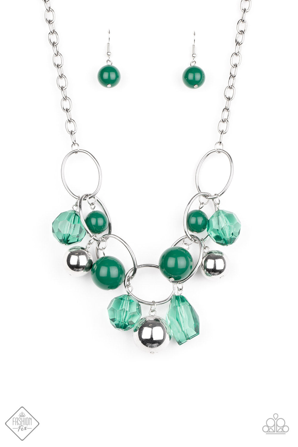 Forever and EVERGLADE - Green Necklace - Paparazzi Accessories
