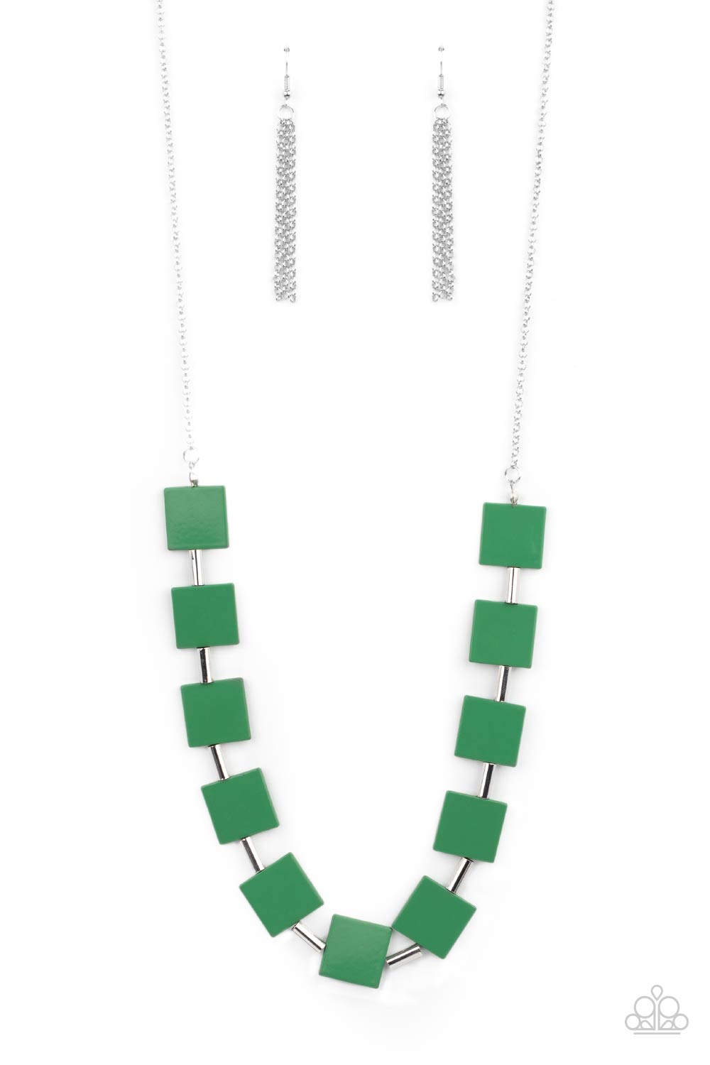 Forever and EVERGLADE - Green Necklace - Paparazzi Accessories