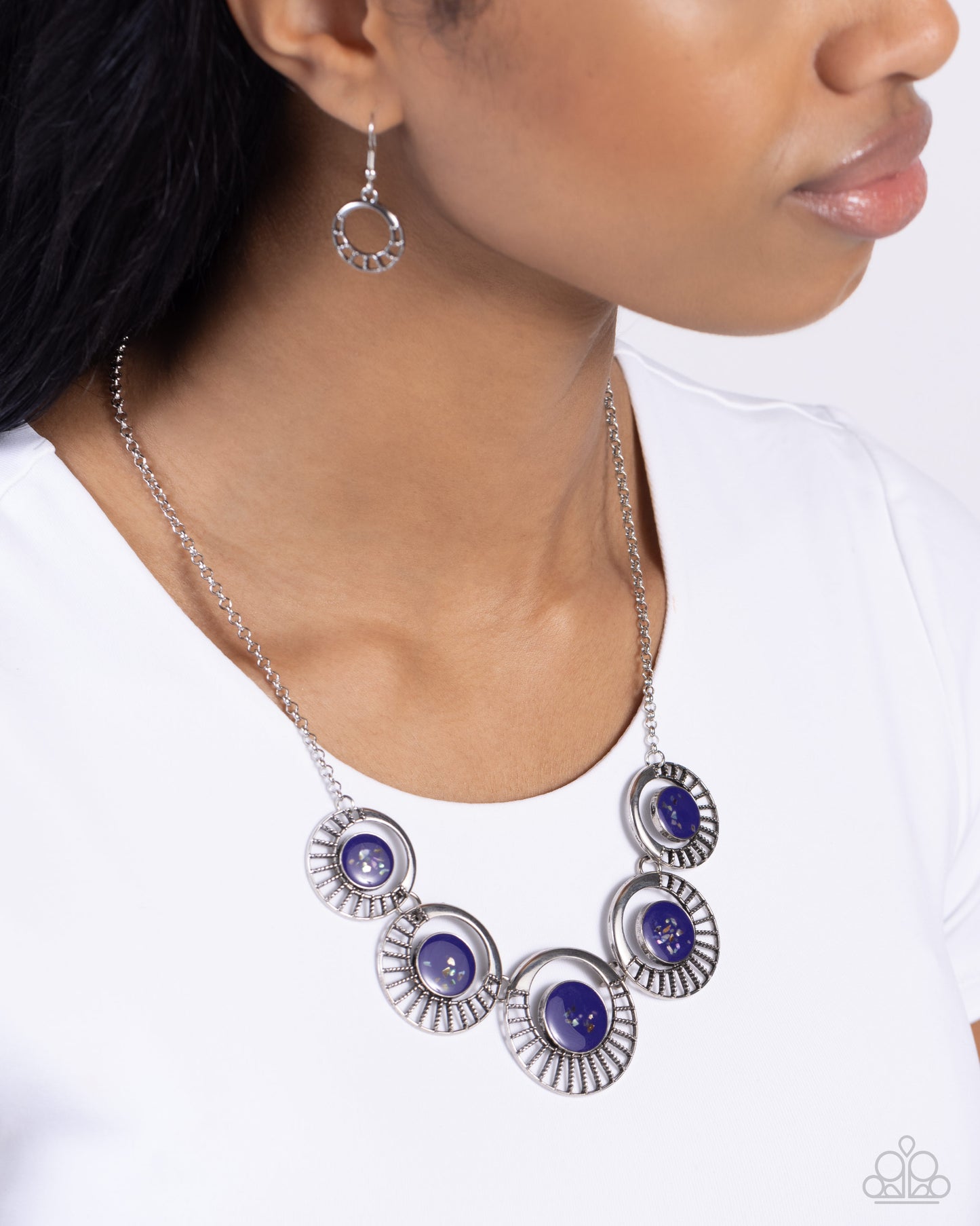 Elliptical Effervescence - Purple Necklace