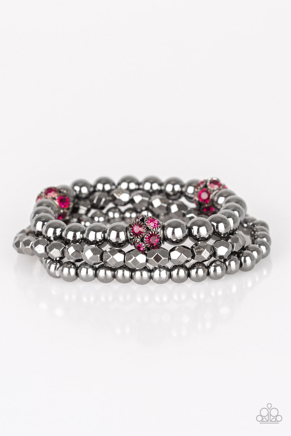 Noticeably Noir - Pink Paparazzi Bracelet