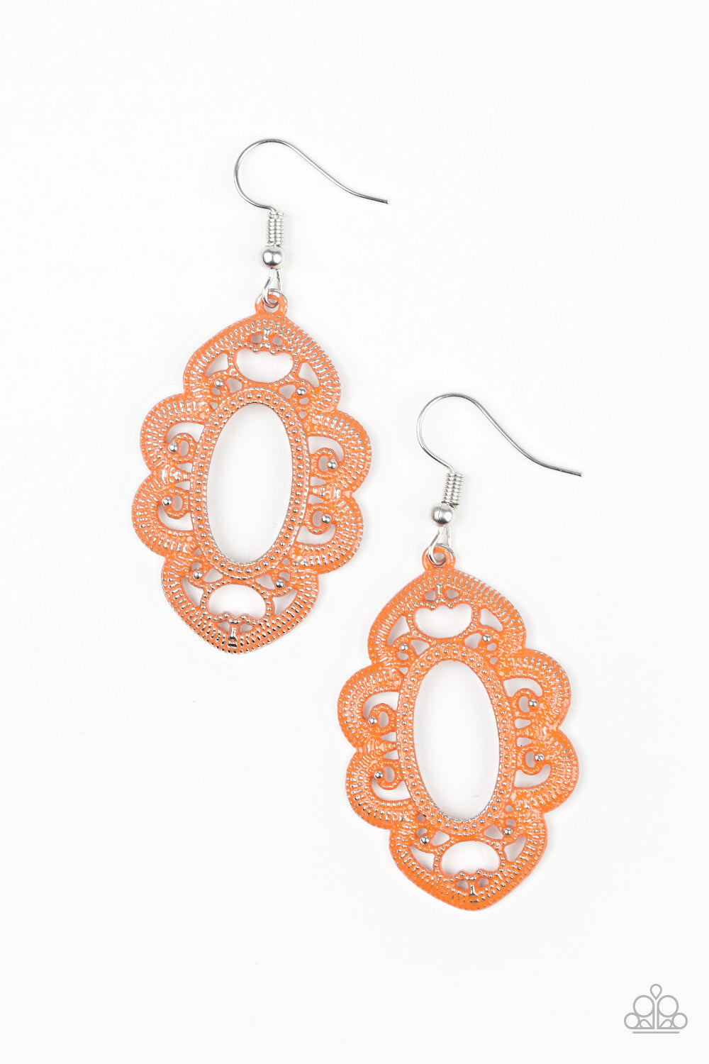 Mantras and Mandalas - Orange Paparazzi Earrings