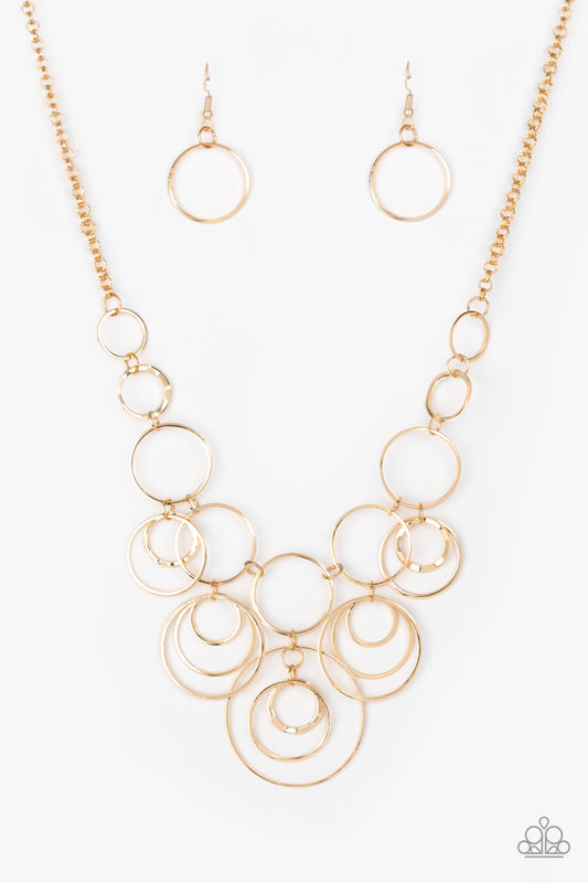 Break The Cycle - Gold Paparazzi Necklace