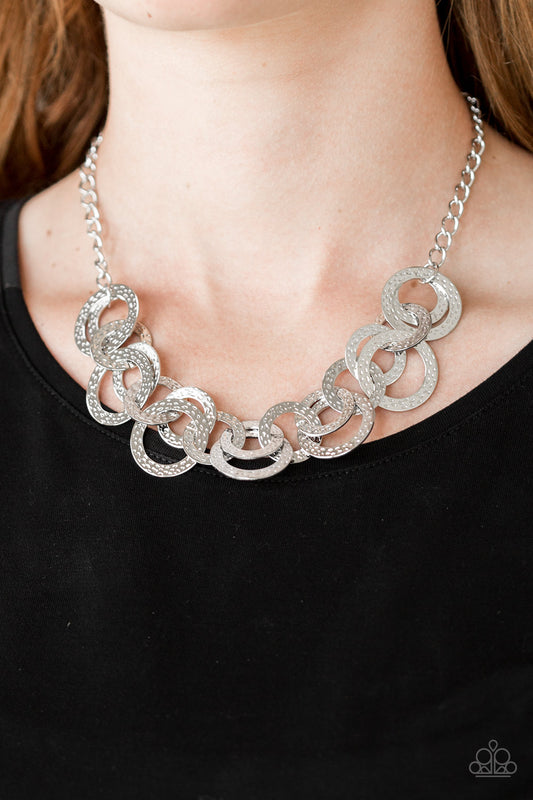 Treasure Tease - Silver Paparazzi Necklace