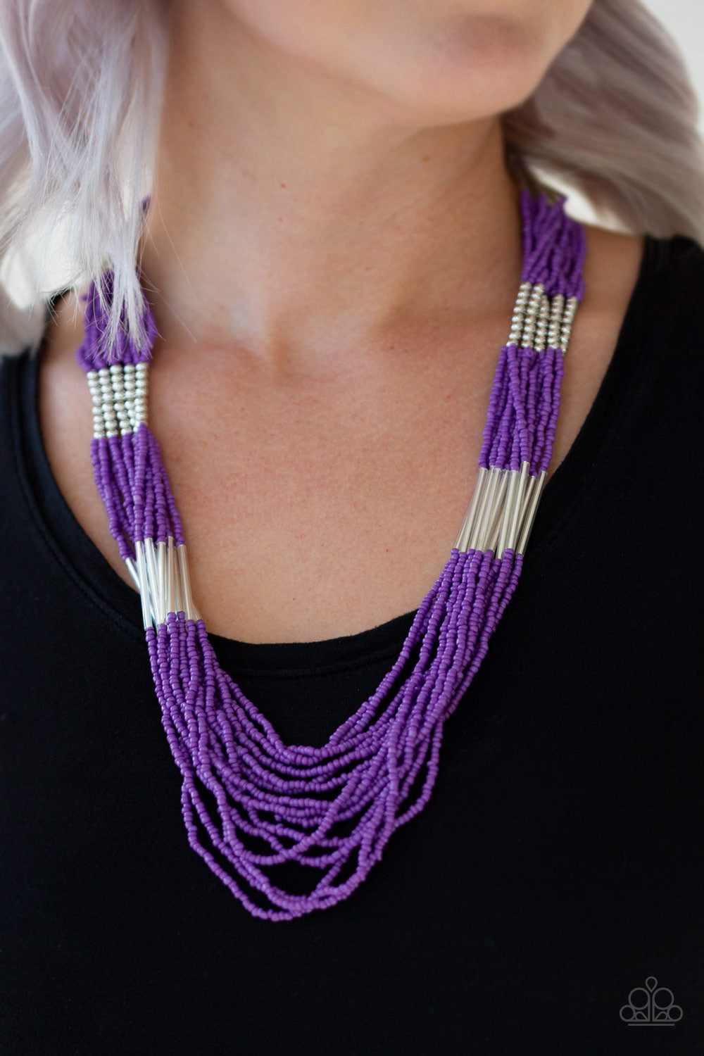 Let It BEAD - Purple Paparazzi Necklace
