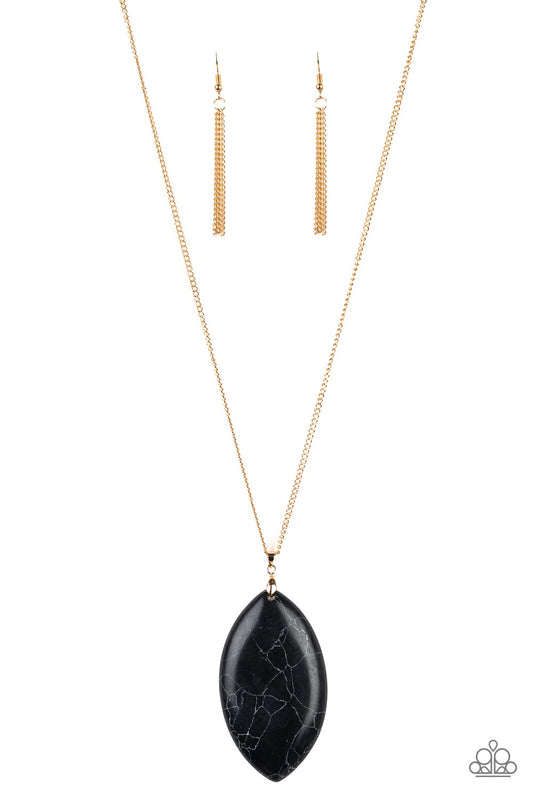 Santa Fe Simplicity - Black Paparazzi Necklace