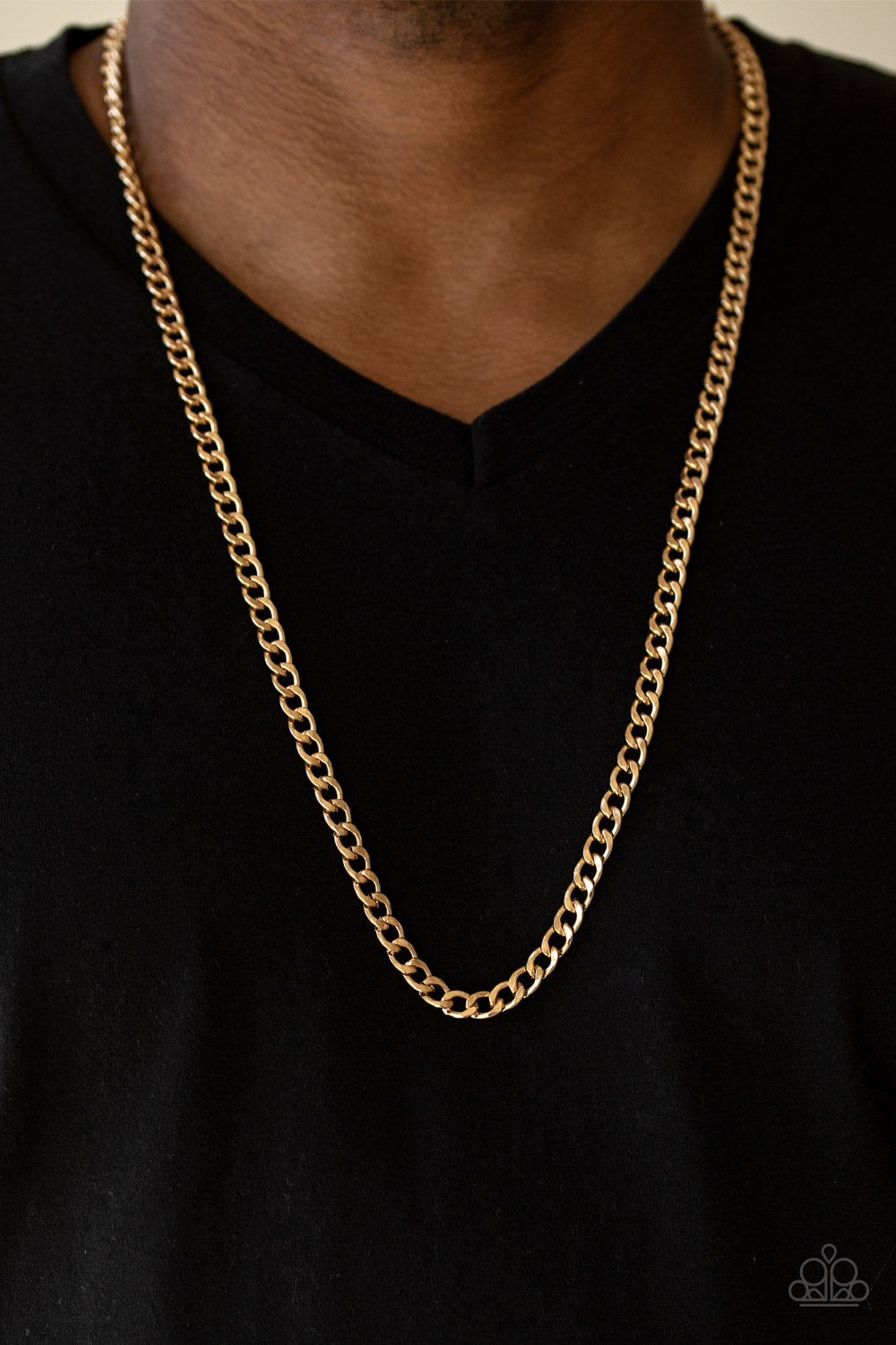 Delta - Gold Urban Paparazzi Necklace