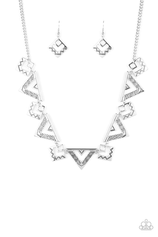 Giza Goals - Silver Paparazzi Necklace