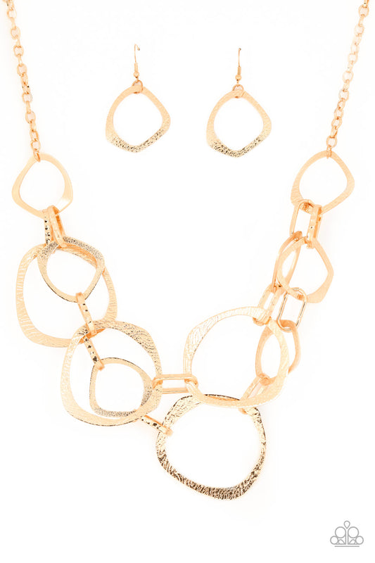 Salvage Yard - Gold Paparazzi Necklace