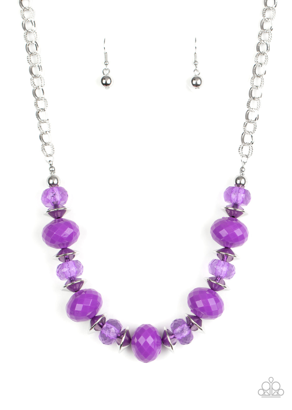 Hollywood Gossip - Purple Paparazzi Necklace