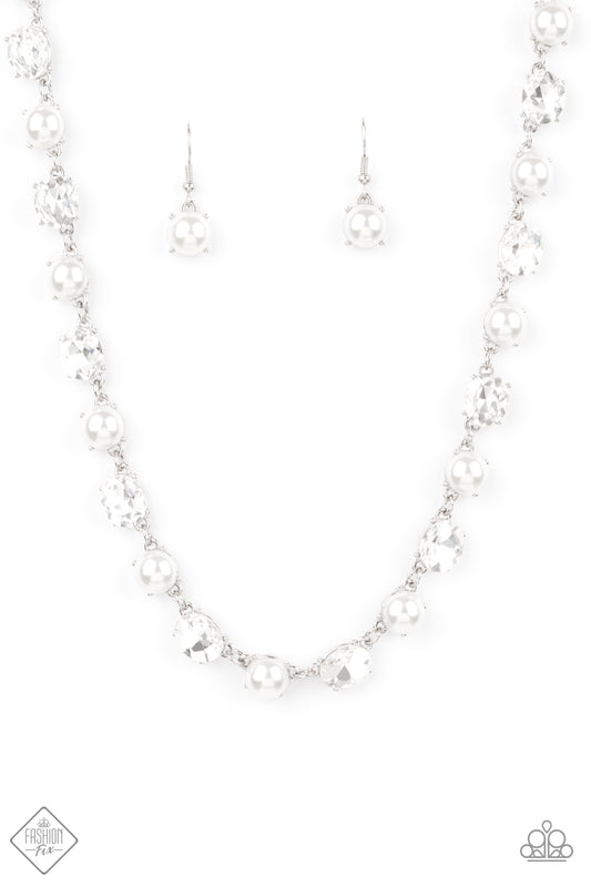 Go-Getter Gleam - White Paparazzi Necklace