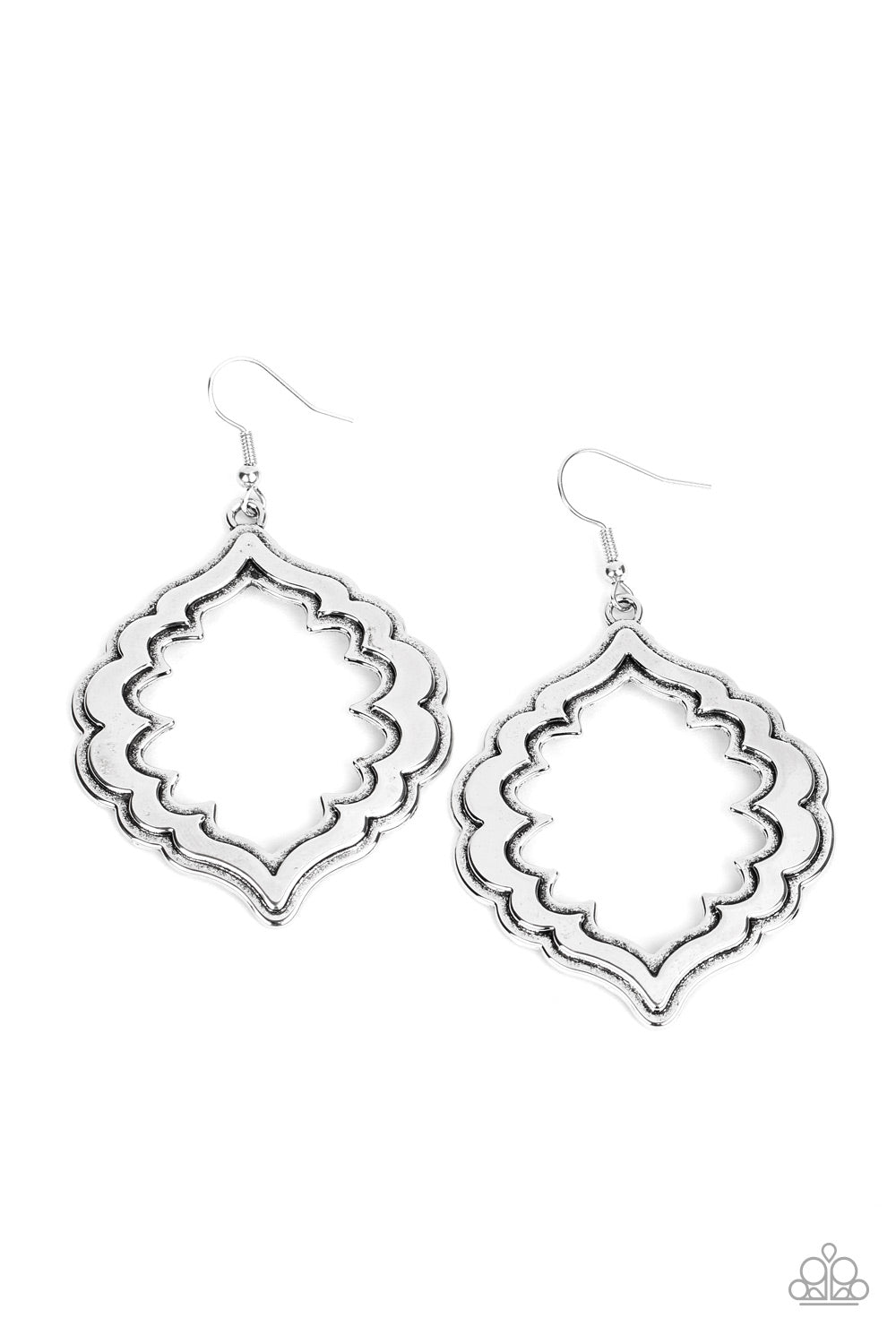 Taj Mahal Majesty - Silver Paparazzi Earrings