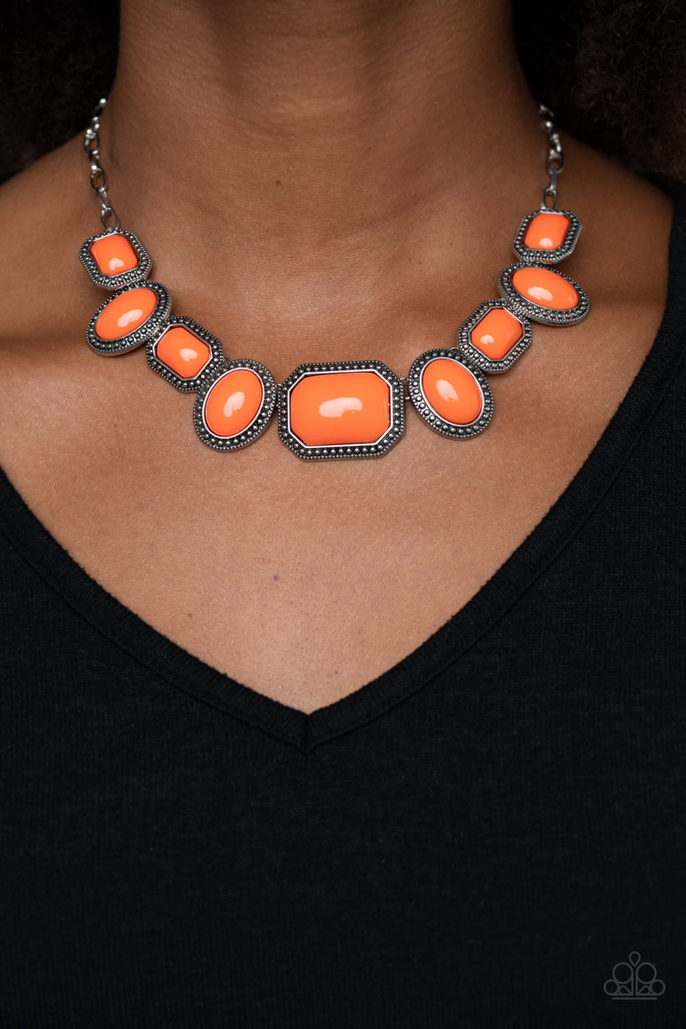 Lets Get Loud - Orange Paparazzi Necklace