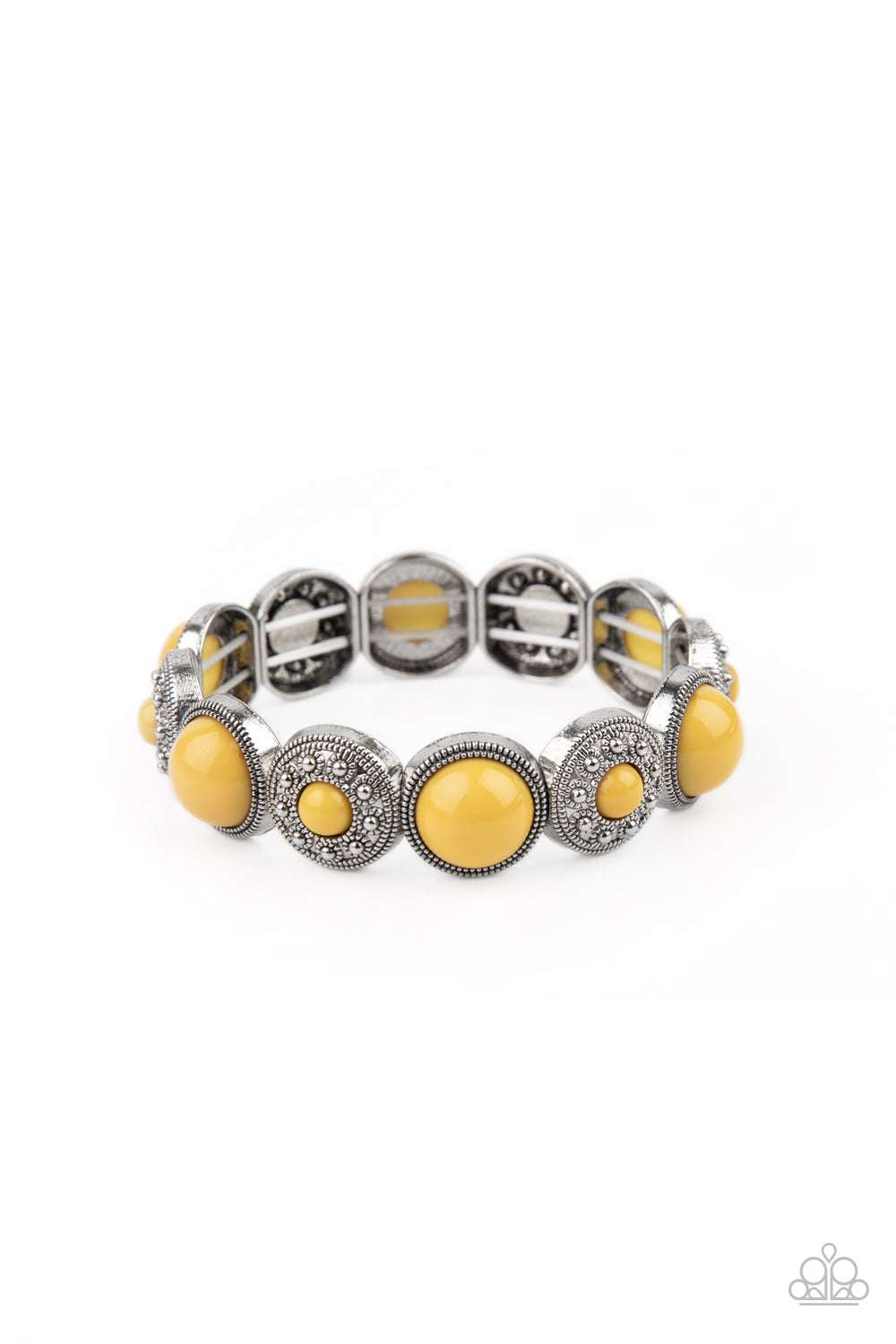 Garden Flair - Yellow Paparazzi Bracelet