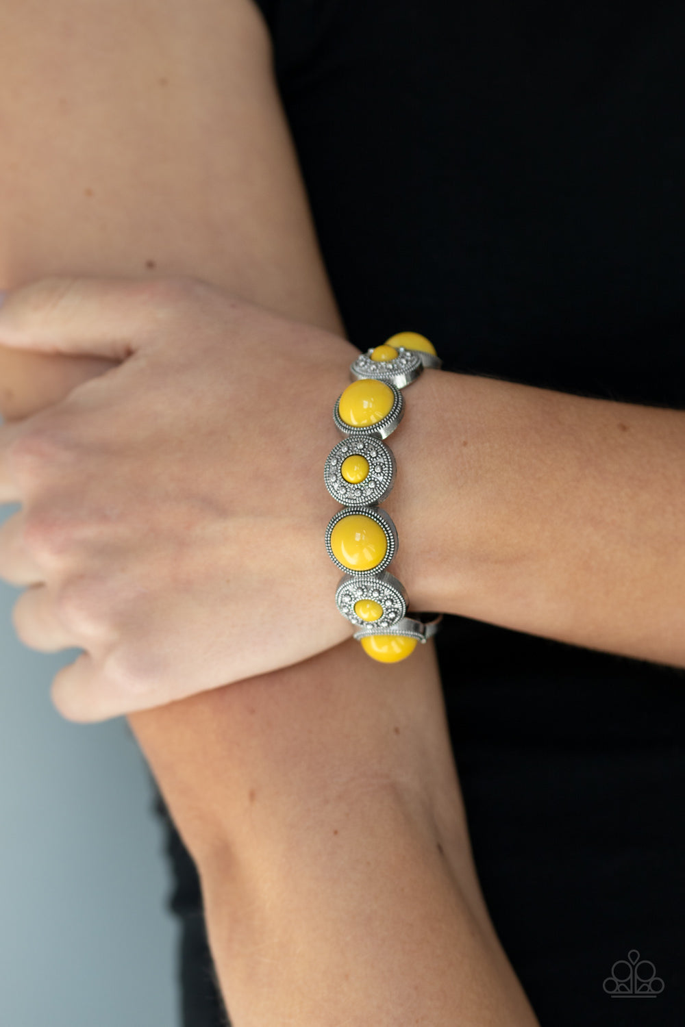 Garden Flair - Yellow Paparazzi Bracelet