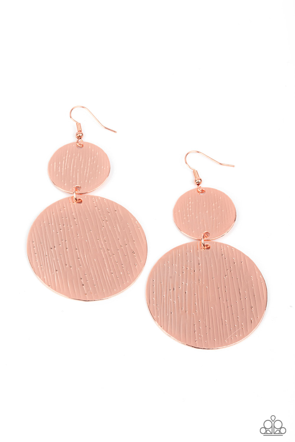 Status CYMBAL - Copper Paparazzi Earrings