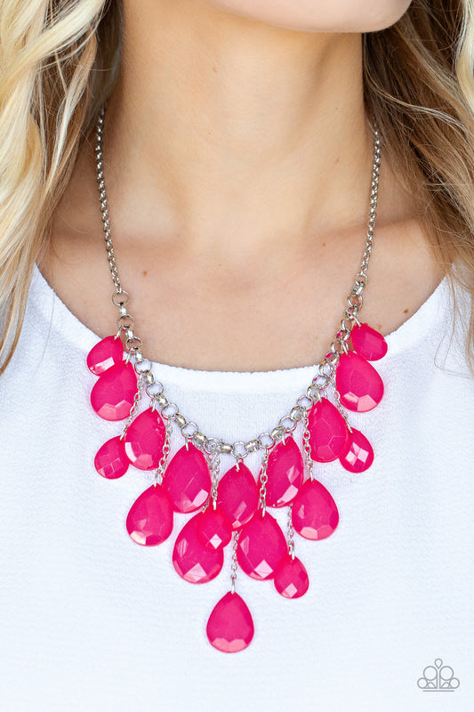 Front Row Flamboyance - Pink Paparazzi Necklace