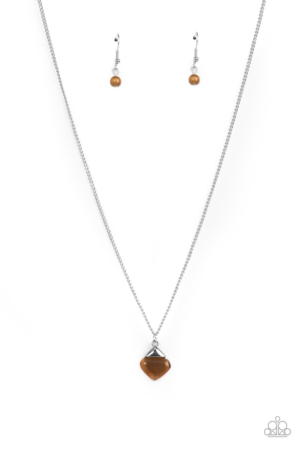 Gracefully Gemstone - Brown Paparazzi Necklace