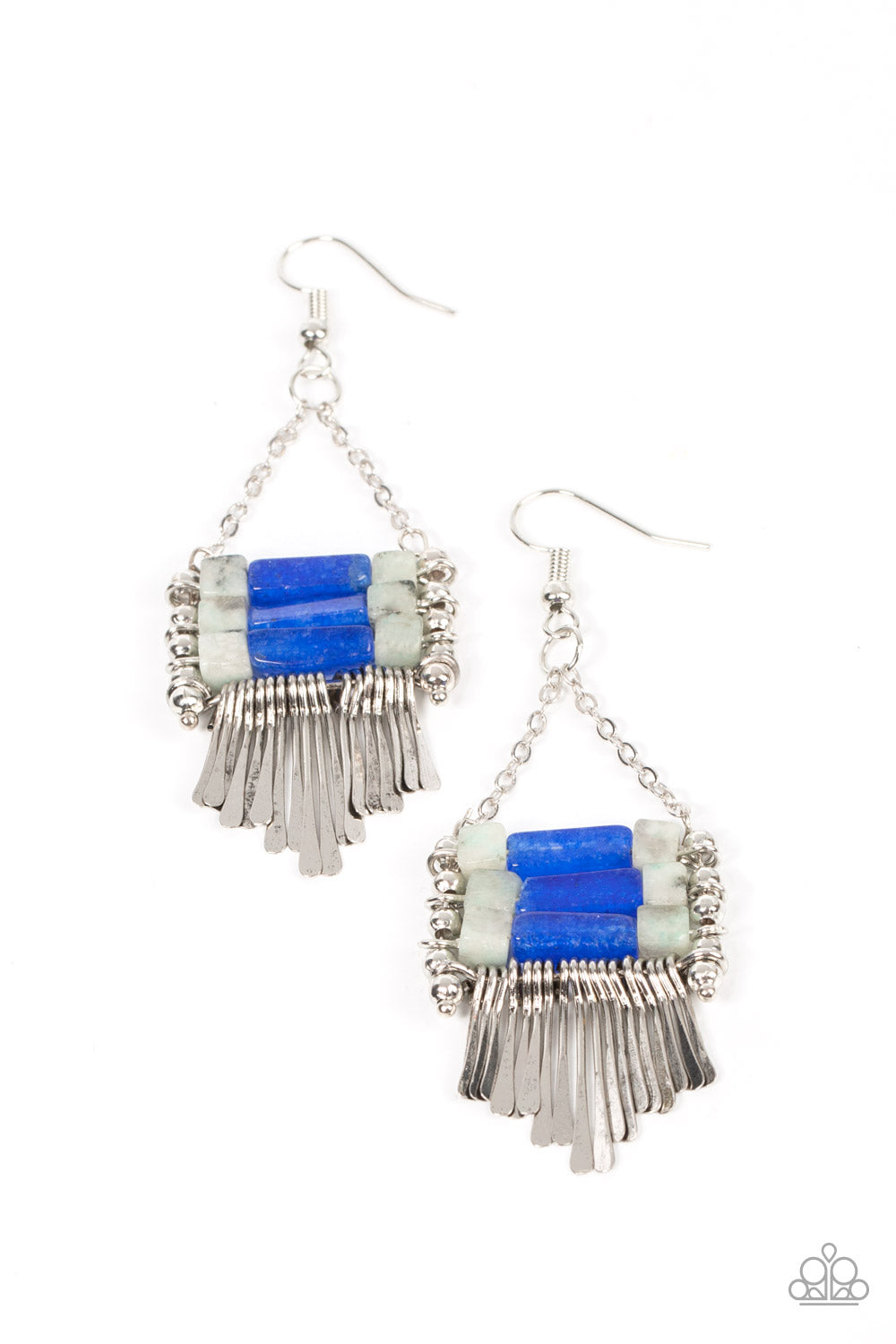 Riverbed Bounty - Blue Paparazzi Earrings